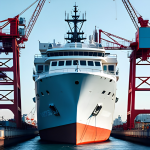 Ship on the shipyard